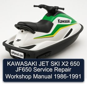 KAWASAKI JET SKI X2 650 JF650 Service Repair Workshop Manual 1986-1991