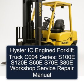 Hyster IC Engined Forklift Truck C004 Series: S100E S120E S60E S70E S80E Workshop Service Repair Manual
