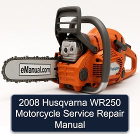 2008 Husqvarna WR250 Motorcycle Service Repair Manual