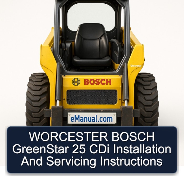 WORCESTER BOSCH GreenStar 25 CDi Installation And Servicing Instructions