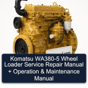 Komatsu WA380-5 Wheel Loader Service Repair Manual + Operation & Maintenance Manual