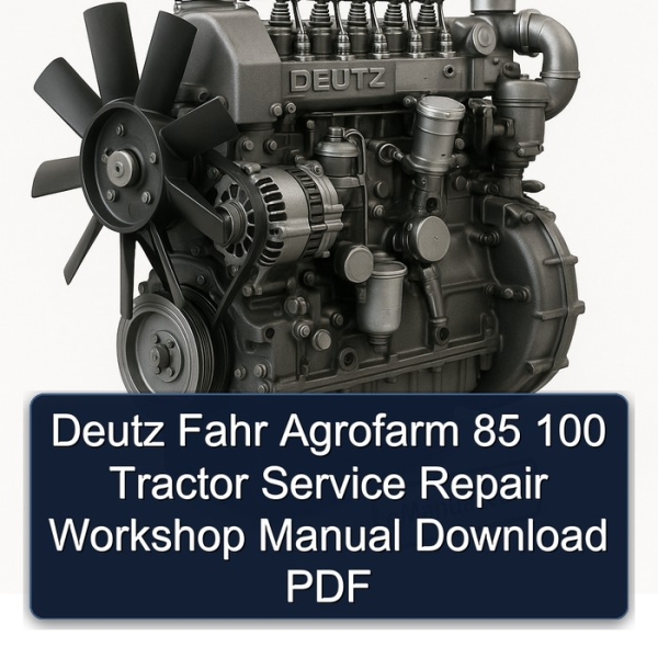 Deutz Fahr Agrofarm 85 100 Tractor Service Repair Workshop Manual Download PDF