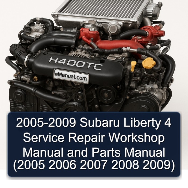 2005-2009 Subaru Liberty 4 Service Repair Workshop Manual and Parts Manual (2005 2006 2007 2008 2009)