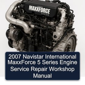 2007 Navistar International MaxxForce 5 Series Engine Service Repair Workshop Manual
