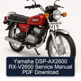 Yamaha DSP-AX2600 RX-V2600 Service Manual PDF Download