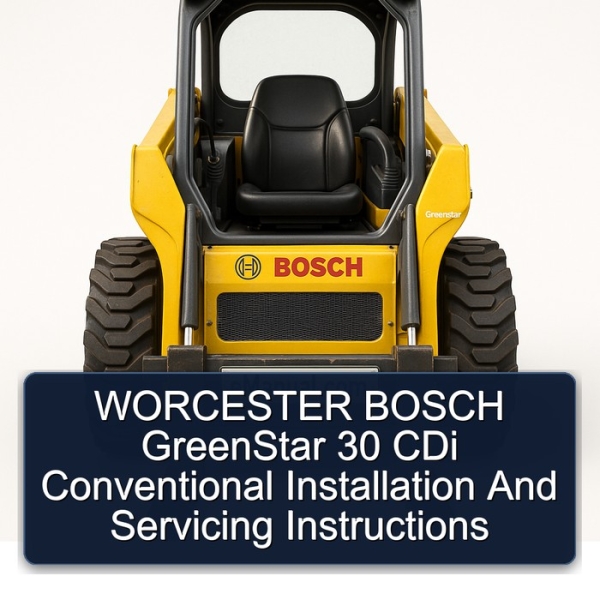 WORCESTER BOSCH GreenStar 30 CDi Conventional Installation And Servicing Instructions