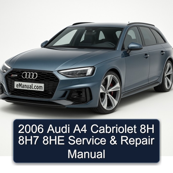 2006 Audi A4 Cabriolet 8H 8H7 8HE Service & Repair Manual