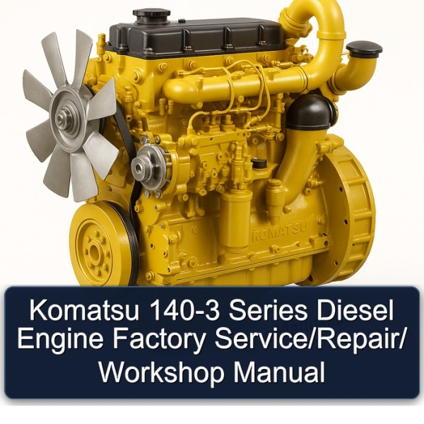 Komatsu 140-3 Series Diesel Engine Factory Service/Repair/ Workshop Manual