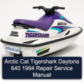 Arctic Cat Tigershark Daytona 640 1994 Repair Service Manual