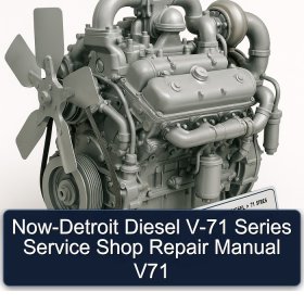 Now-Detroit Diesel V-71 Series Service Shop Repair Manual V71