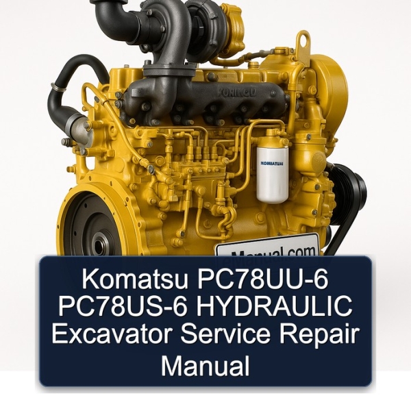 Komatsu PC78UU-6 PC78US-6 HYDRAULIC Excavator Service Repair Manual
