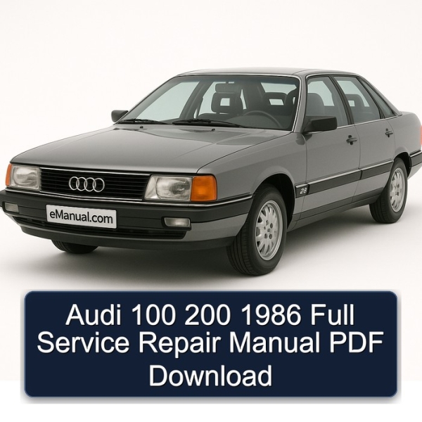 Audi 100 200 1986 Full Service Repair Manual PDF Download