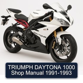 TRIUMPH DAYTONA 1000 Shop Manual 1991-1993