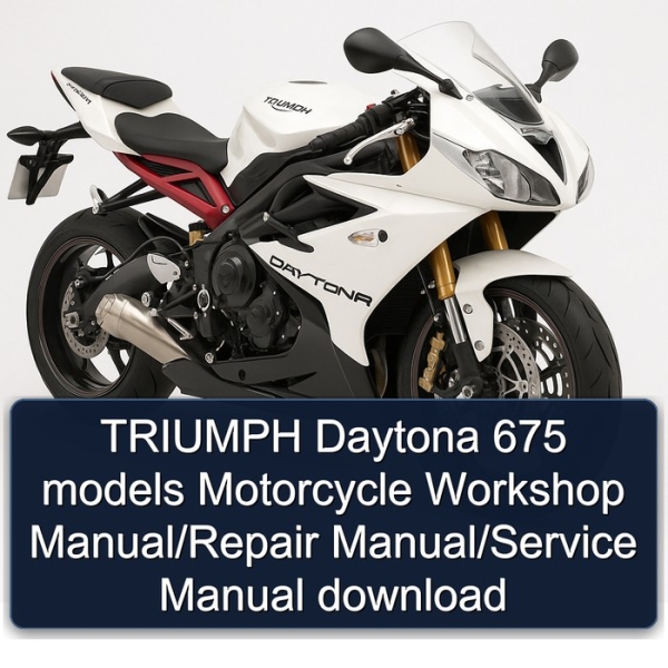 TRIUMPH Daytona 675 models Motorcycle Workshop Manual/Repair Manual/Service Manual download