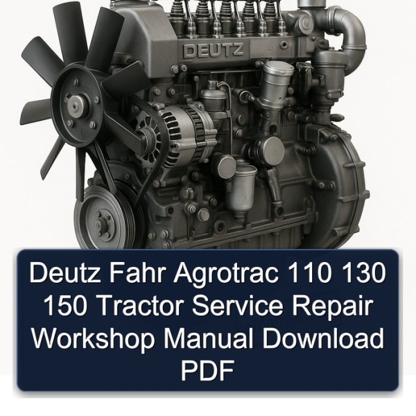 Deutz Fahr Agrotrac 110 130 150 Tractor Service Repair Workshop Manual Download PDF