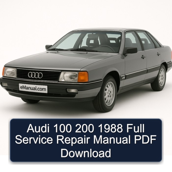 Audi 100 200 1988 Full Service Repair Manual PDF Download
