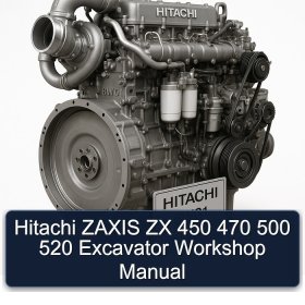 Hitachi ZAXIS ZX 450 470 500 520 Excavator Workshop Manual