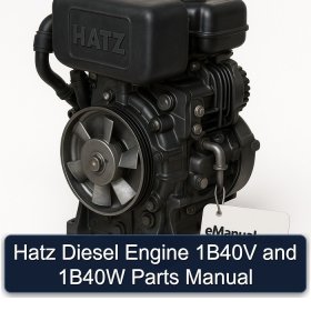 Hatz Diesel Engine 1B40V and 1B40W Parts Manual