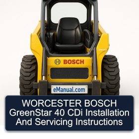 WORCESTER BOSCH GreenStar 40 CDi Installation And Servicing Instructions