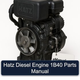 Hatz Diesel Engine 1B40 Parts Manual