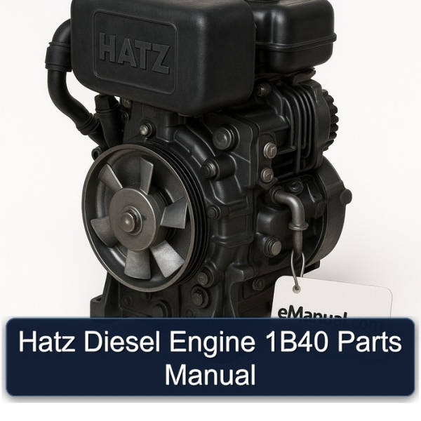 Hatz Diesel Engine 1B40 Parts Manual