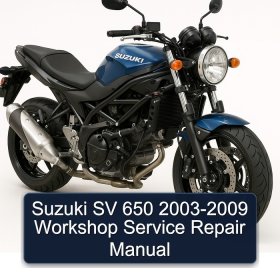 Suzuki SV 650 2003-2009 Workshop Service Repair Manual