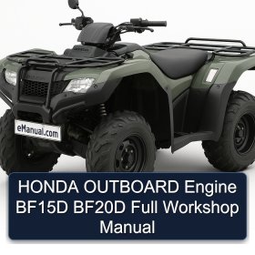 HONDA OUTBOARD Engine BF15D BF20D Full Workshop Manual