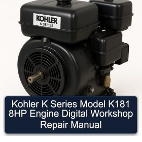 Kohler K Series Model K181 8HP Engine Digital Workshop Repair Manual