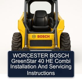WORCESTER BOSCH GreenStar 40 HE Combi Installation And Servicing Instructions