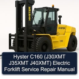 Hyster C160 (J30XMT J35XMT J40XMT) Electric Forklift Service Repair Manual