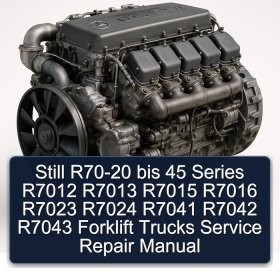 Still R70-20 bis 45 Series R7012 R7013 R7015 R7016 R7023 R7024 R7041 R7042 R7043 Forklift Trucks Service Repair Manual