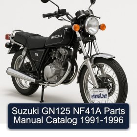 Suzuki GN125 NF41A Parts Manual Catalog 1991-1996