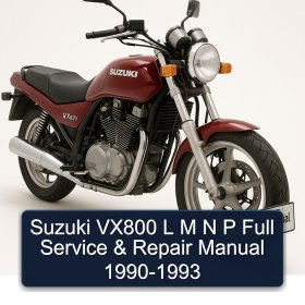 Suzuki VX800 L M N P Full Service & Repair Manual 1990-1993