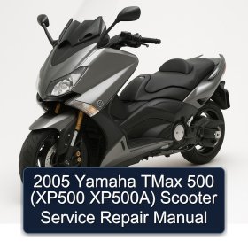 2005 Yamaha TMax 500 (XP500 XP500A) Scooter Service Repair Manual