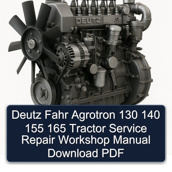 Deutz Fahr Agrotron 130 140 155 165 Tractor Service Repair Workshop Manual Download PDF