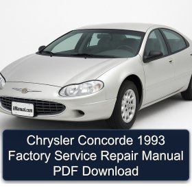 Chrysler Concorde 1993 Factory Service Repair Manual PDF Download