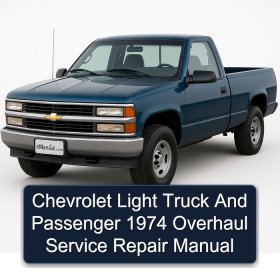 Chevrolet Light Truck And Passenger 1974 Overhaul Service Repair Manual