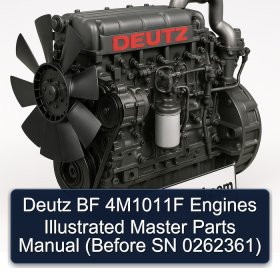 Deutz BF 4M1011F Engines Illustrated Master Parts Manual (Before SN 0262361)
