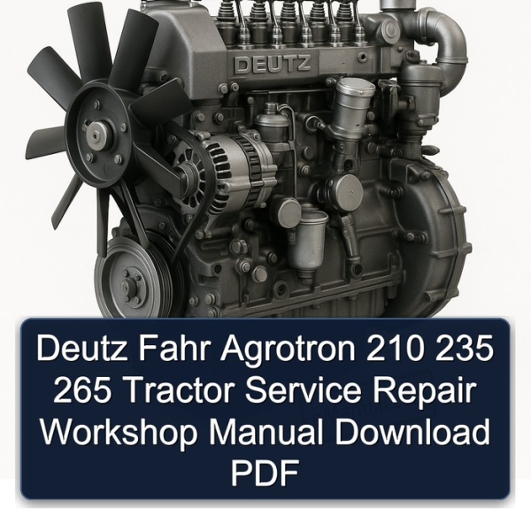 Deutz Fahr Agrotron 210 235 265 Tractor Service Repair Workshop Manual Download PDF