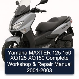 Yamaha MAXTER 125 150 XQ125 XQ150 Complete Workshop & Repair Manual 2001-2003