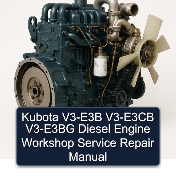 Kubota V3-E3B V3-E3CB V3-E3BG Diesel Engine Workshop Service Repair Manual