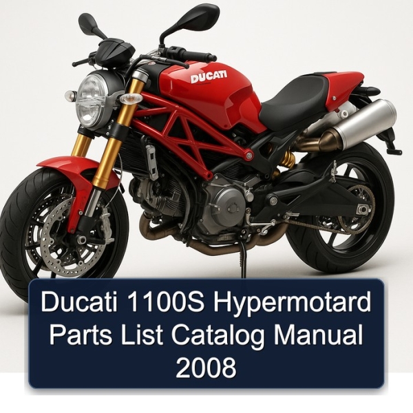 Ducati 1100S Hypermotard Parts List Catalog Manual 2008