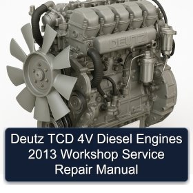 Deutz TCD 4V Diesel Engines 2013 Workshop Service Repair Manual