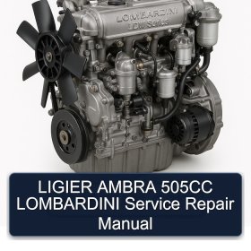 LIGIER AMBRA 505CC LOMBARDINI Service Repair Manual