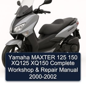 Yamaha MAXTER 125 150 XQ125 XQ150 Complete Workshop & Repair Manual 2000-2002