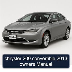 chrysler 200 convertible 2013 owners Manual
