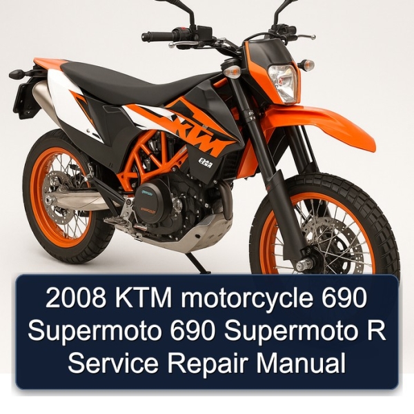 2008 KTM motorcycle 690 Supermoto 690 Supermoto R Service Repair Manual