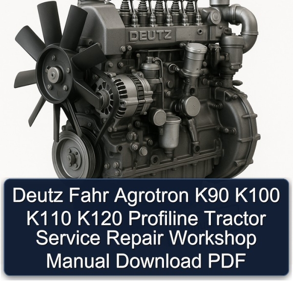 Deutz Fahr Agrotron K90 K100 K110 K120 Profiline Tractor Service Repair Workshop Manual Download PDF