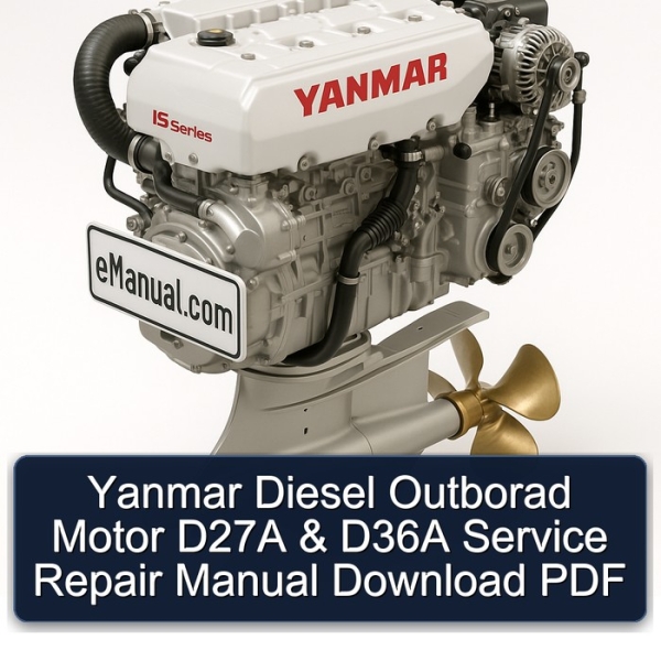 Yanmar Diesel Outborad Motor D27A & D36A Service Repair Manual Download PDF