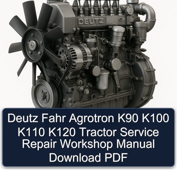 Deutz Fahr Agrotron K90 K100 K110 K120 Tractor Service Repair Workshop Manual Download PDF